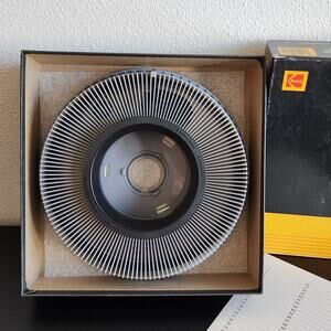 Kodak Transvue 140 Slide Tray w Box Carousel and Ektagraphic Projectors 184 0768